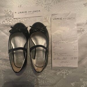 Janie and Jack black mary janes